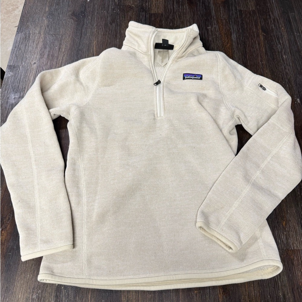 Patagonia Cream Quarter-Zip Pullover